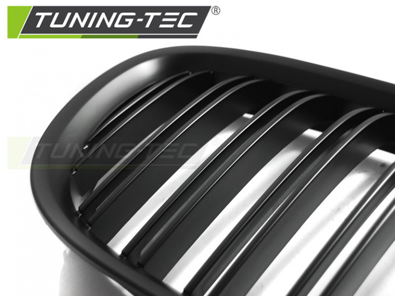 Upgrade Sportgrill Nieren für BMW 7er F01 09-15 matt schwarz in Doppelsteg Design